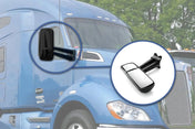 Black Door Mirrors Pair for Kenworth T680 T880 - 