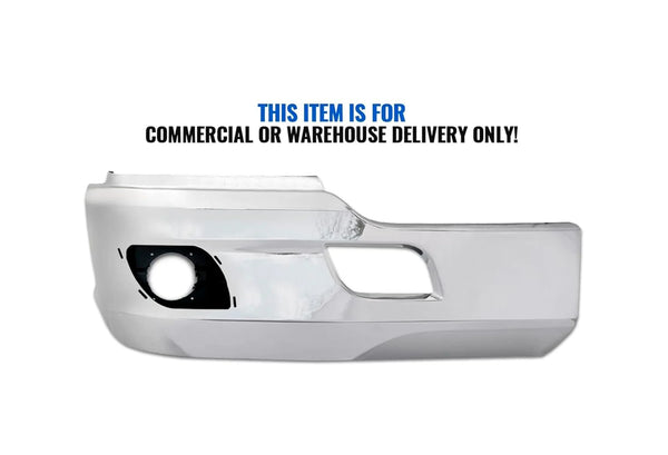 Bumper Corner With Fog Hole Plastic Chrome Passenger Kenworth T680
