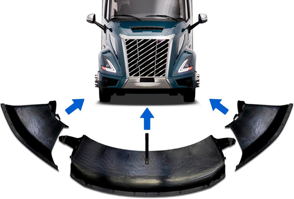Bumper Air Flow Deflectors Set - Driver, Passenger Side and Center 2025 Volvo VNL