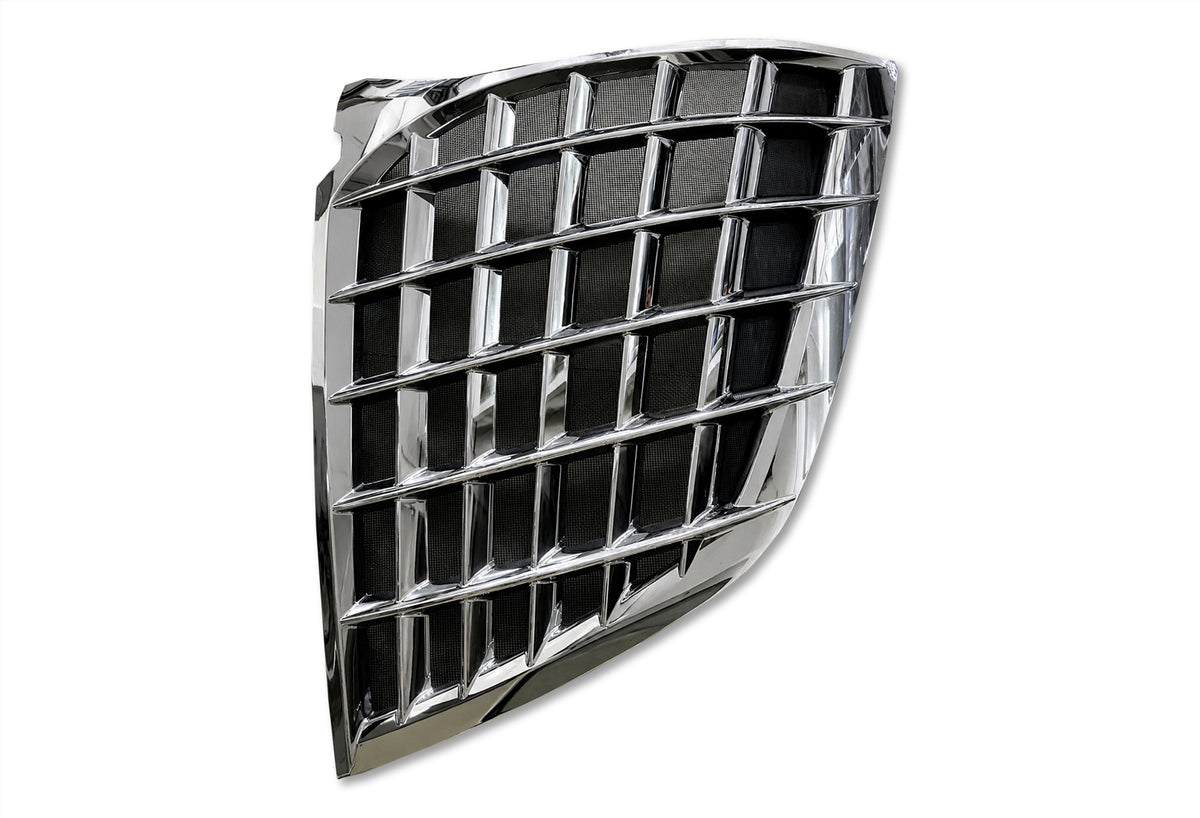 Chrome Grille with Bug Screen Complete Assembly International Lonestar