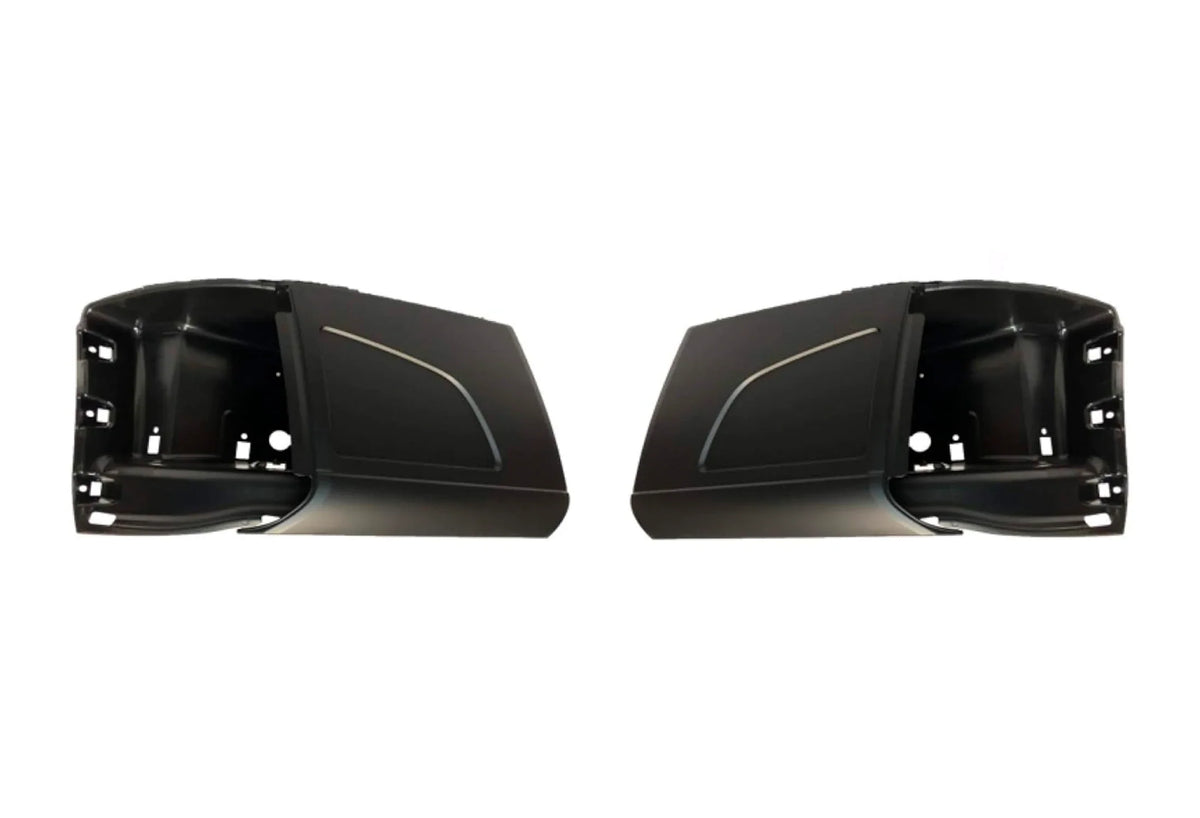 Bumper Plastic No Fog Holes With Brackets Set 2018+ Volvo VNL VNR