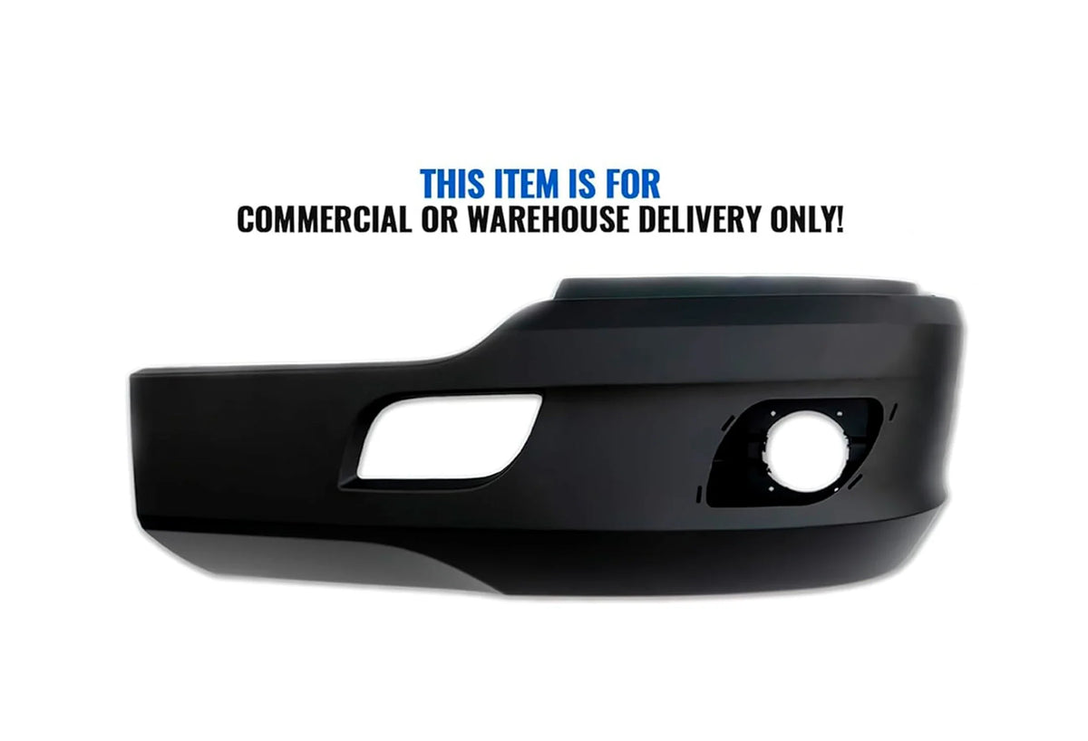Bumper Corner With Fog Hole Plastic Black Driver Kenworth T680