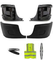 Bumper Corners Outer and Inner No Fog Holes Set 2008-2017 Freightliner Cascadia 125 113
