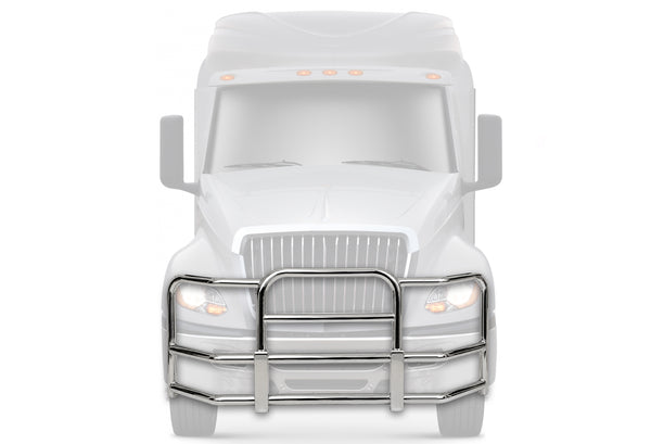 Full Front Grille Guard 90" x 36" Chrome International LT LT625