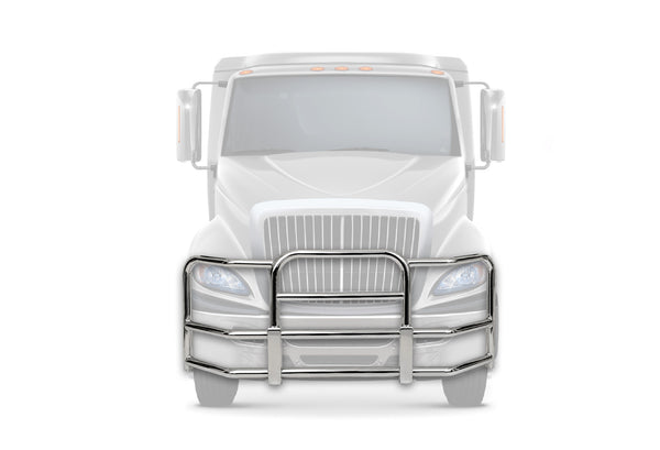 Full Front Grille Guard 90" x 36" Chrome International Prostar