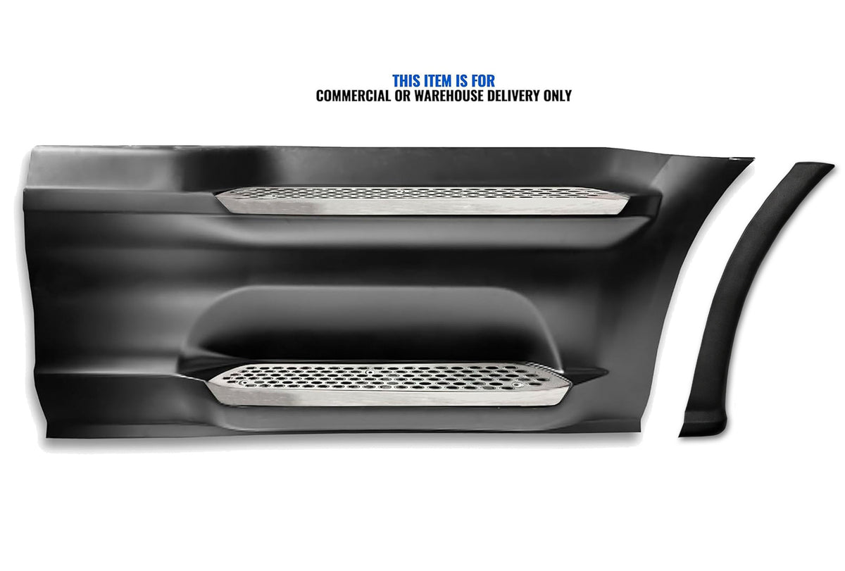 Front Step Side Panel w/Bracket, Upper & Lower Metal Steps, Extension Passenger 2022+ Peterbilt 579