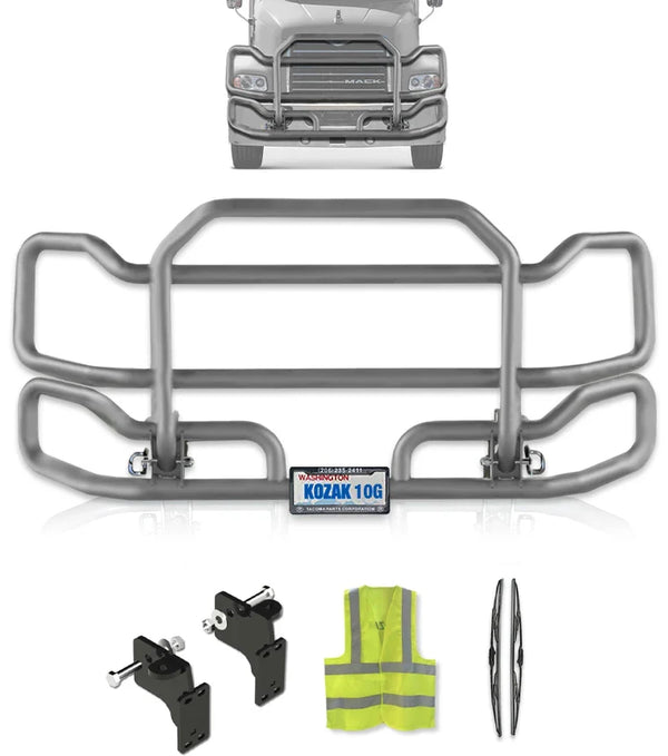 Front Grey Grille Guard Large 2004-2017 Mack CX