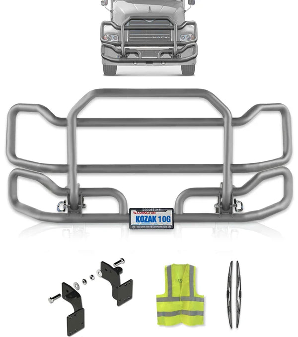 Front Grey Grille Guard Large 1999-2003 Mack CX