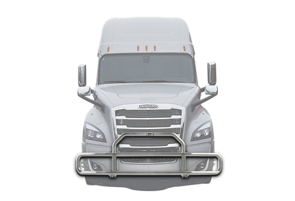 Front Grille Guard with Lights Chrome 2018+ Freightliner Cascadia 126 116