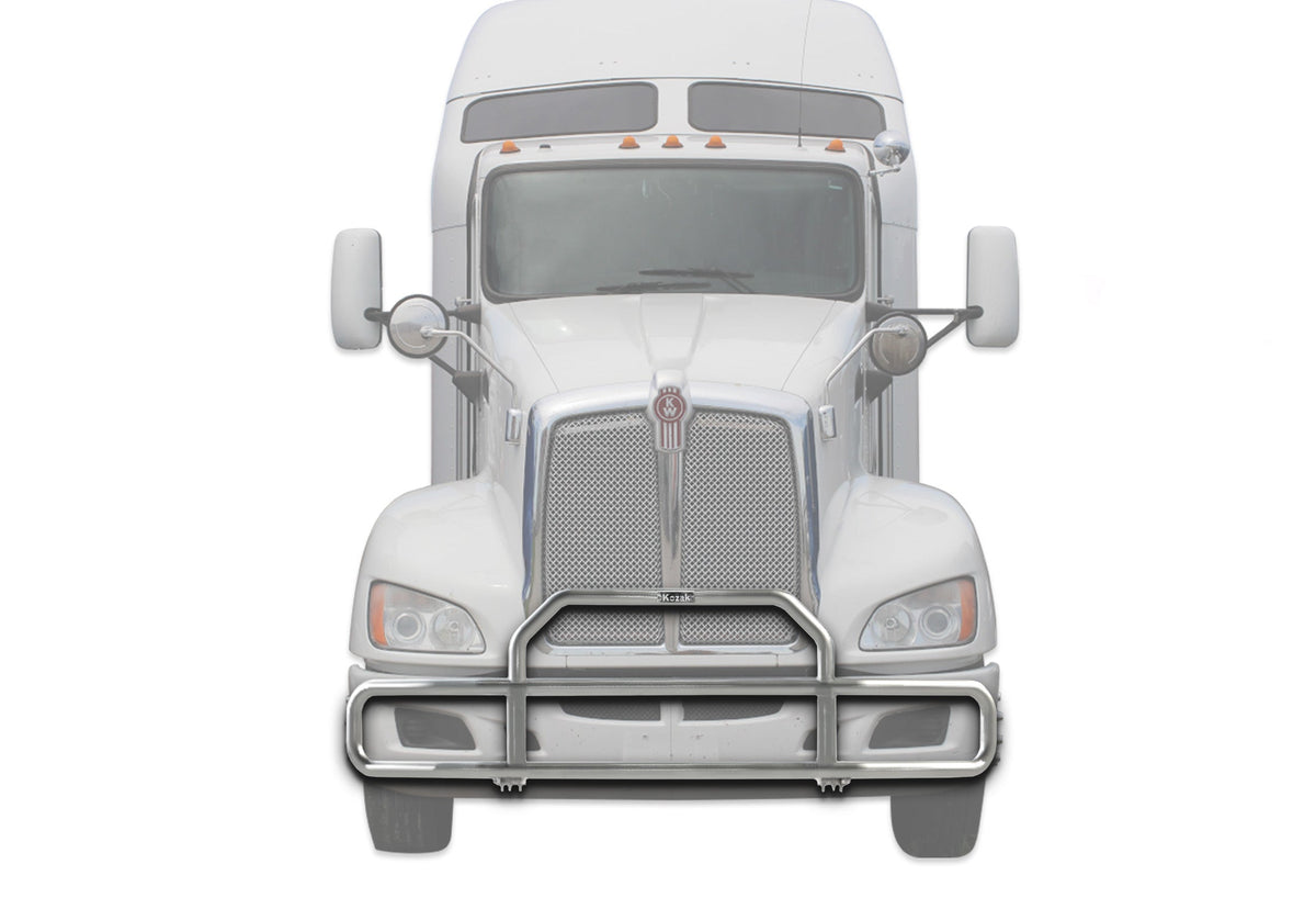 Front Grille Guard with lights Chrome Kenworth T660