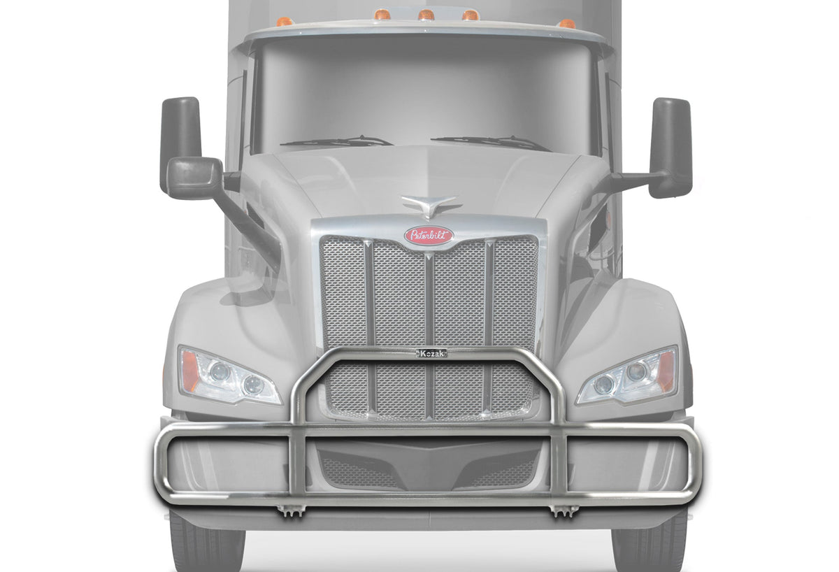 Front Grille Bumper Guard Chrome 2022+ Peterbilt 579 No Fog