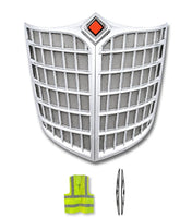 Chrome Grille with Bug Screen Complete Assembly International Lonestar