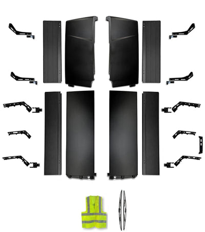KOZAK Cabin Fairing Upper & Lower Air Deflectors with Extensions & Brackets Set 2025 2026 Volvo VNL New