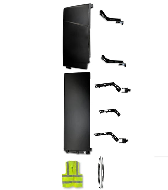 Cabin Fairing Upper and Lower Air Deflectors with Brackets Passenger 2025 2026 Volvo VNL 300 New