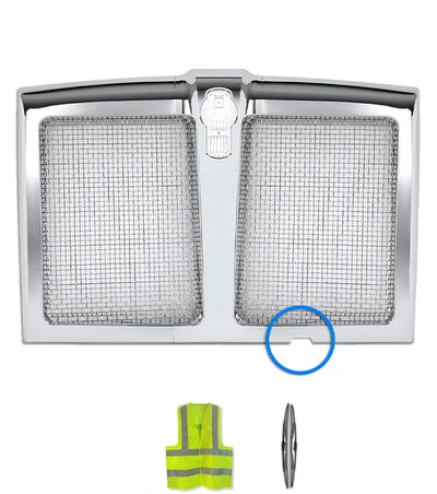 Grille Frame with Bug Screen Plastic MINOR COSMETIC DAMAGE Compatible with Kenworth T880