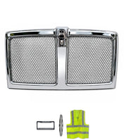 Chrome Front Grille with Stainless Steel Mesh 2021+ Compatible with Kenworth T180 T280 T380 T480