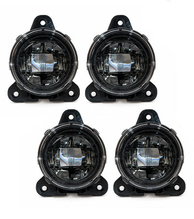 Fogs Light LED Lamp Black Housing 4 Pcs 2018-2024 Volvo VNL