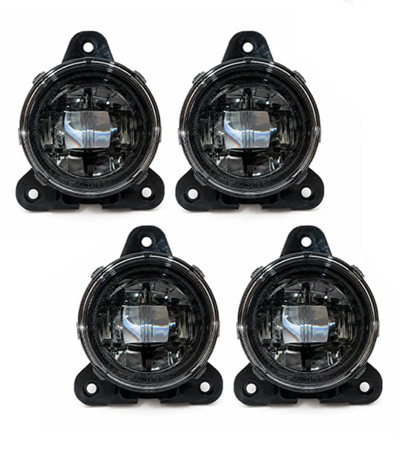 Fogs Light LED Lamp Black Housing 4 Pcs 2018-2024 Volvo VNL