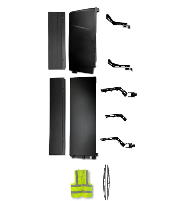 Cabin Fairing Upper & Lower Air Deflectors with Extensions & Brackets Passenger 2025 2026 Volvo VNL New