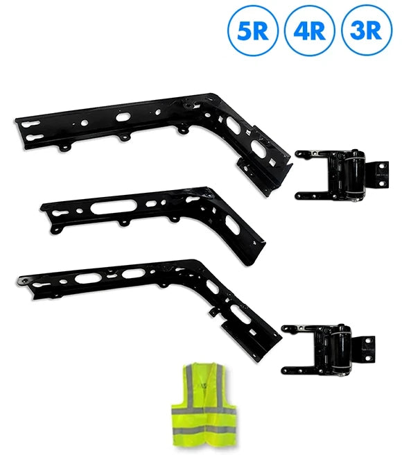 Lower Wind Cab Fairing Support Brackets Set 3R 4R 5R & Hinges Passenger 2025 2026 Volvo VNL New