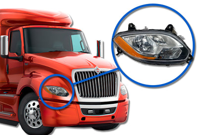 Headlight Halogen Passenger International LT625