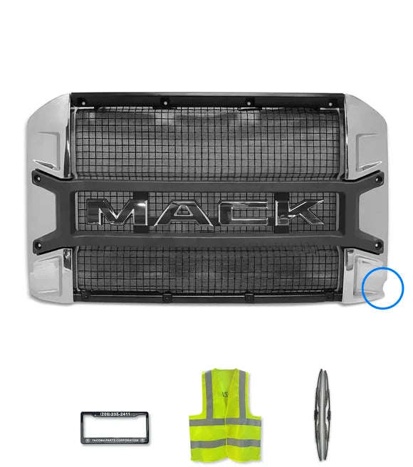 Front Grille Assembly Chrome with Logo - Minor cosmetic imperfection – does not affect use Mack Anthem