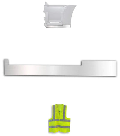 Stripe Chrome Trim for Rear Step Fairing Panel 33" (85 cm) Driver Side (12L) 2004-2017 Volvo VNL