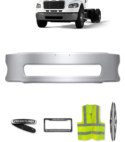 Center Bumper Chrome Steel 2003-2021 Freightliner M2 Business Class 106 112