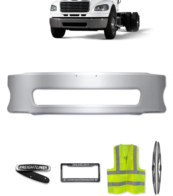 Center Bumper Chrome Steel 2003-2021 Freightliner M2 Business Class 106 112