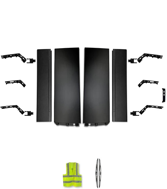 Cabin Fairing Lower Air Deflectors with Extensions and Brackets Set 2025 2026 Volvo VNL New