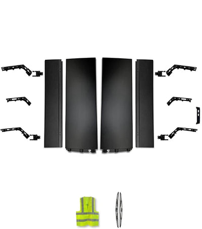 Cabin Fairing Lower Air Deflectors with Extensions and Brackets Set 2025 2026 Volvo VNL New