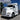 KOZAK Chrome Housing LED Headlight Assembly + Turn Signal Dual Projector Headlight Lamp Set (Driver Left Side) for Kenworth T660 PLUS Logo, Wipers, Frame License Plate and Vest