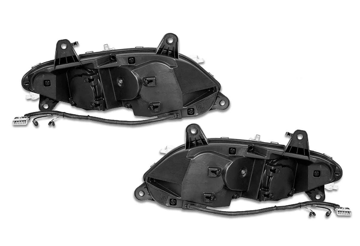 Headlights Led With Turn Signal Black Set 2018+ International LT LT625