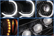 Headlights LED Halos Turn Signal 12V Set 2002-2018 Freightliner M2