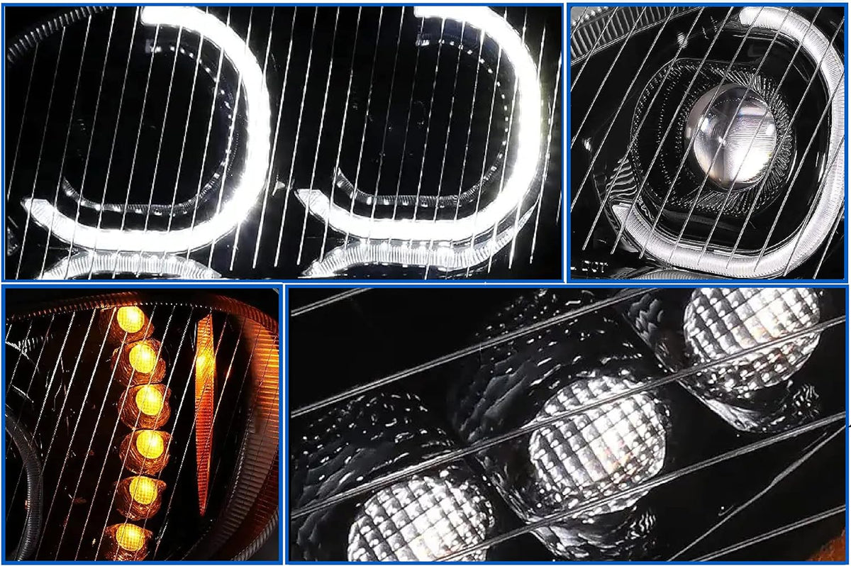 Headlight LED Halos Turn Signal 12V Driver 2002-2018 Freightliner M2