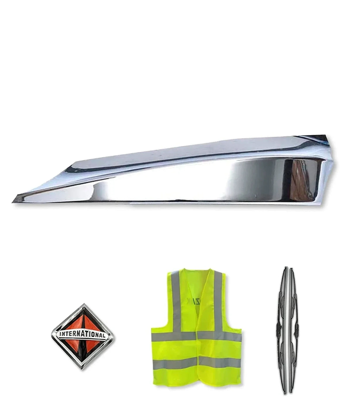 Corner Bumper Plastic Chrome Driver 2008+ International Prostar