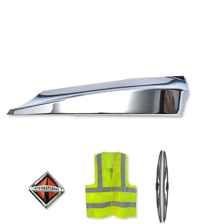 Corner Bumper Plastic Chrome Driver 2008+ International Prostar