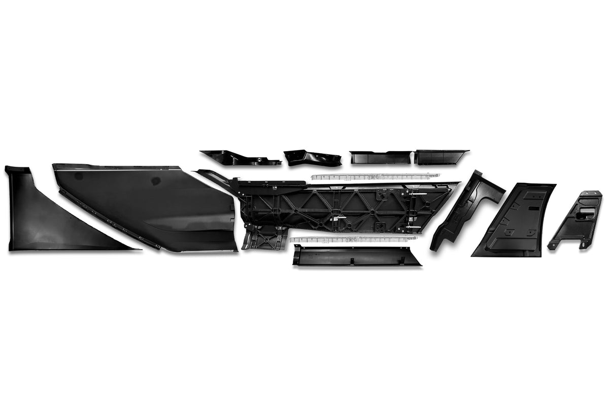 Fairing Panels w/ 2x Steps w/ Kick Panels Full Complete Set fits Driver 2022+ Kenworth T680 Next Gen