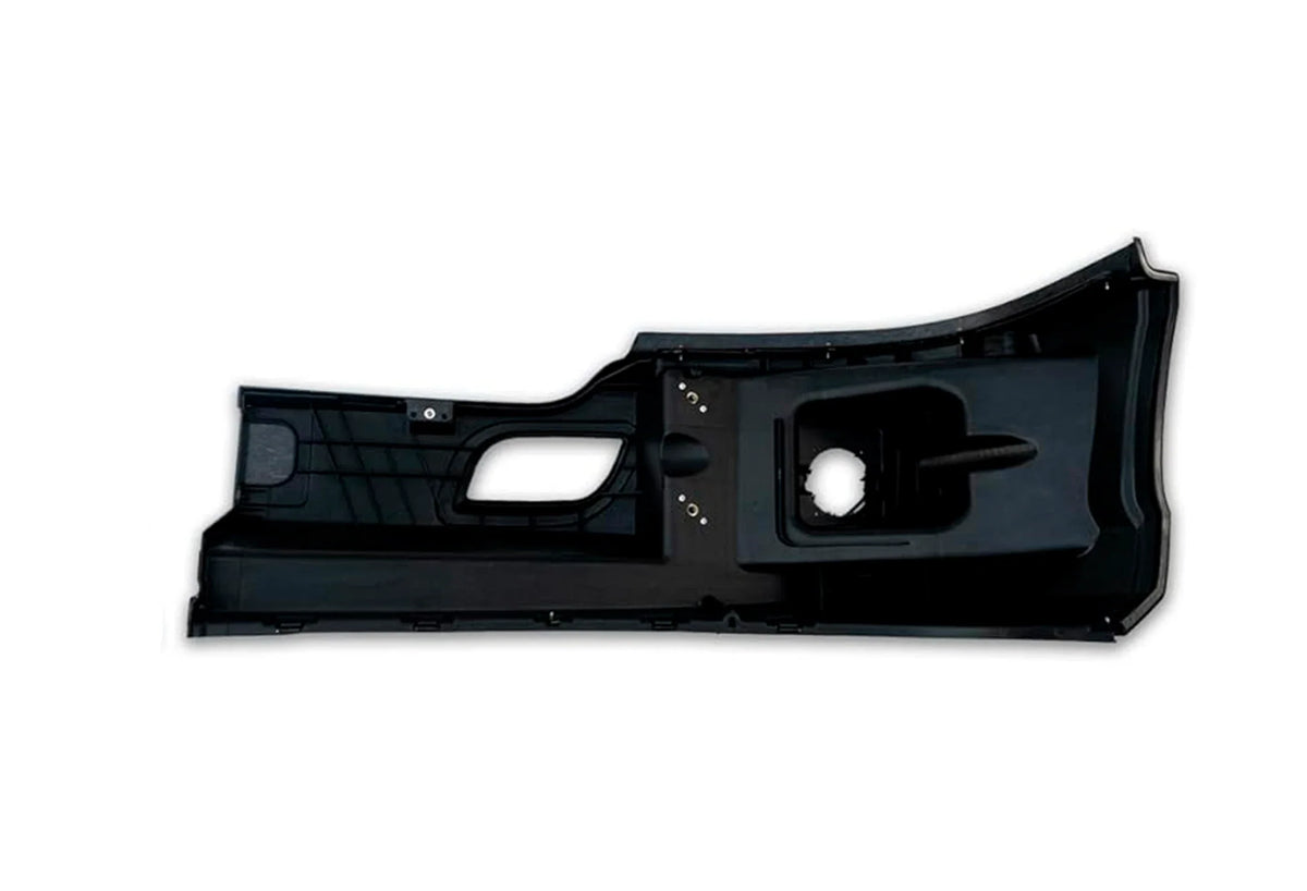 Bumper Corner With Fog Hole Plastic Black Passenger Kenworth T680