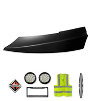 Corner Bumper Black Driver 2008+ International Prostar