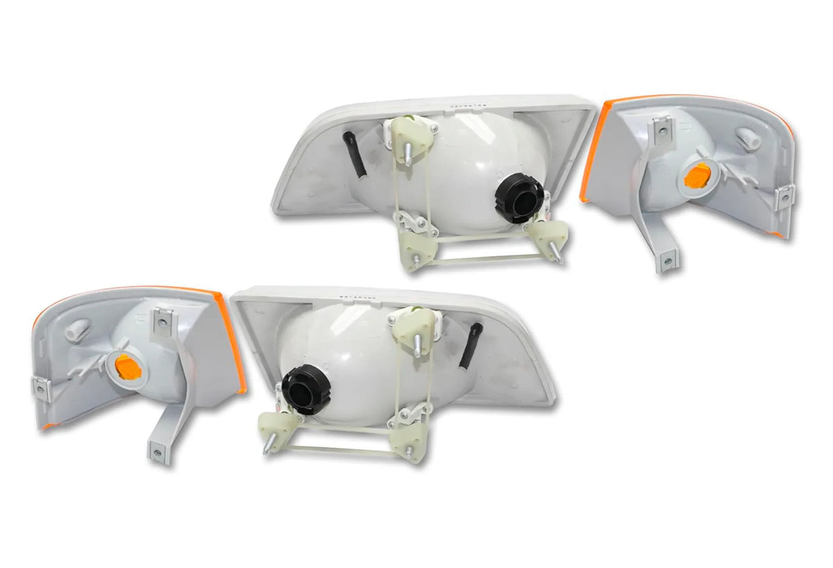 Headlight Set with Turn Signal Lights Set 1998-2003 Volvo VN VNL;  2000-2017 VNM