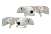 Headlight Set with Turn Signal Lights Set 1998-2003 Volvo VN VNL;  2000-2017 VNM