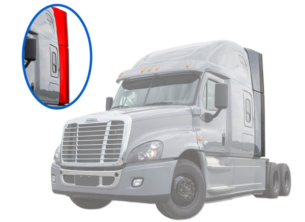 Cabin Upper and Lower Sleeper Fairing with Extensions Set Driver 2008-2016 Freightliner Cascadia 125