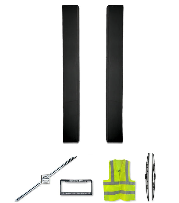 Lower Wind Cab Cabin Fairing Extensions Air Deflector Set 2004-2017 Volvo VNL
