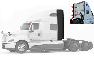 Top & Lower Fairing Cab Panels w/Extenders & w/Brackets Driver International LT625