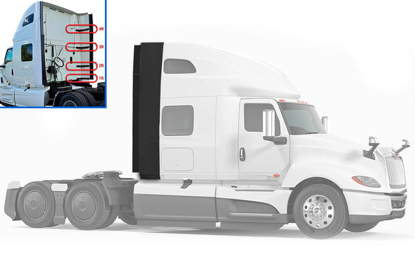 Top & Lower Fairing Cab Panels w/Extenders & w/Brackets Passenger International LT625