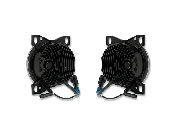 Black LED Fog Lights Lamp Pair Kenworth T660 - 