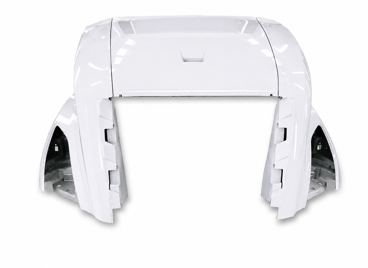 Hood Shell Fiberglass w/ with Turn Marker Lights 2018+ Volvo VNL