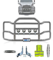 Grille Guard Large Chrome with Lights 2018+ Freightliner Cascadia 126 116