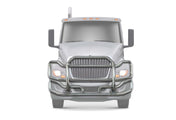 Front Grille Guard Large Chrome International LT LT625 (plastic bumper)